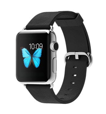 38 mm paslanmaz çelik kasa ve klasik tokalı siyah kayış