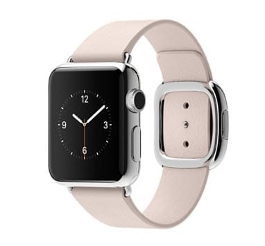 38 mm paslanmaz çelik kasa ve modern tokalı açık pembe kayış