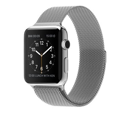 42 mm paslanmaz çelik kasa ve Milano Loop