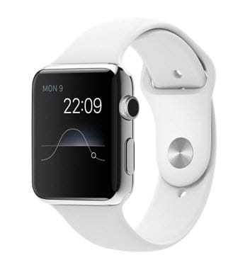 42 mm paslanmaz çelik kasa ve beyaz spor kordon