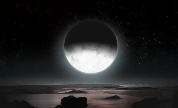 Ay ışığı altında Plüton